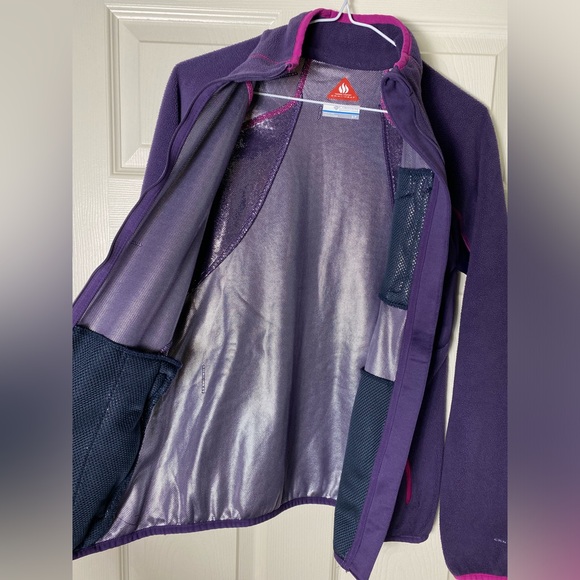 Columbia | Purple & Pink Fleece Full Zip Jacket Omni Heat - Small - Picture 7 of 10
